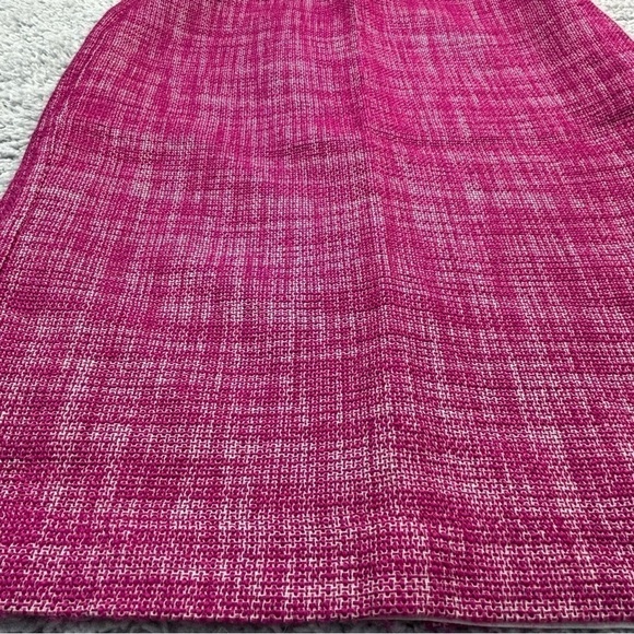 Talbots Skirt Womens 10 Wool Blend Pink Knee Length Vent Zip Up Closure Polished - Picture 2 of 6